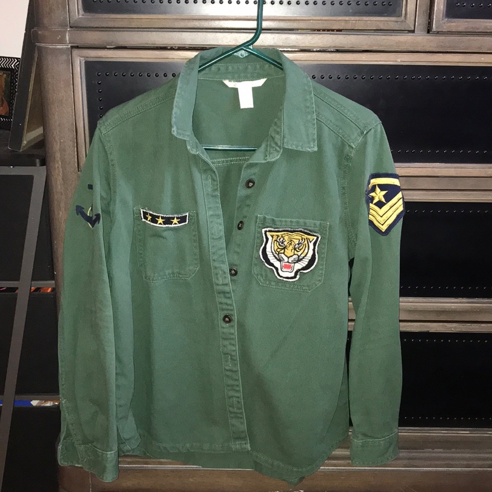 Forest Green Button Down Jacket